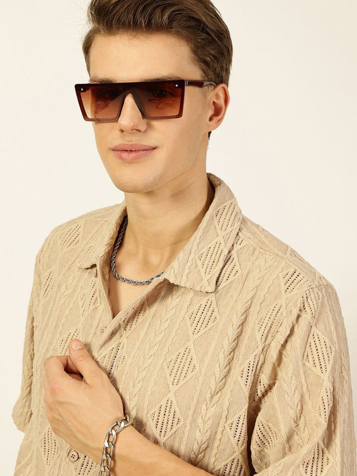 Thomas Scott Men Premium Semi Sheer Casual Shirt