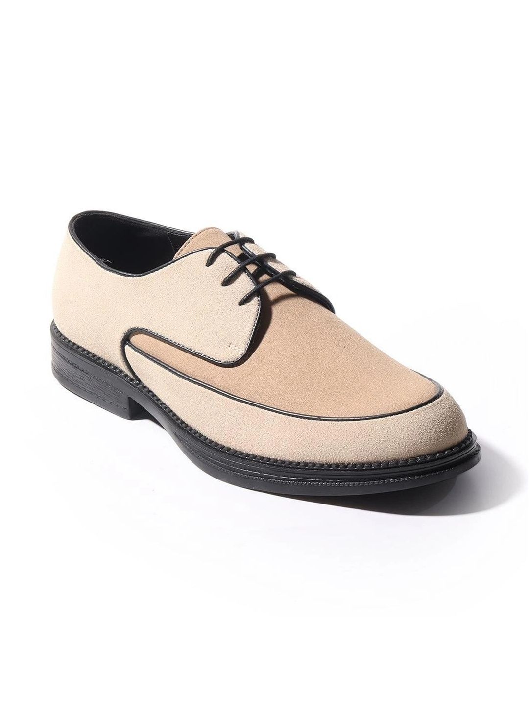 MONKSTORY Beige Atelier 1860 Dual Tone Lace-Ups Derby