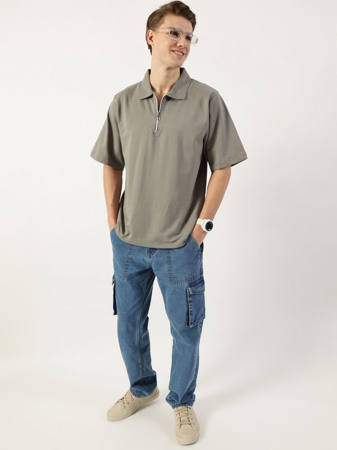 Thomas Scott Men Polo Collar Bio Finish T-shirt