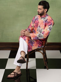 SOJANYA Men Floral Printed Kurta