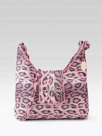 DressBerry Animal Print Sling Bag with Bow Detail
