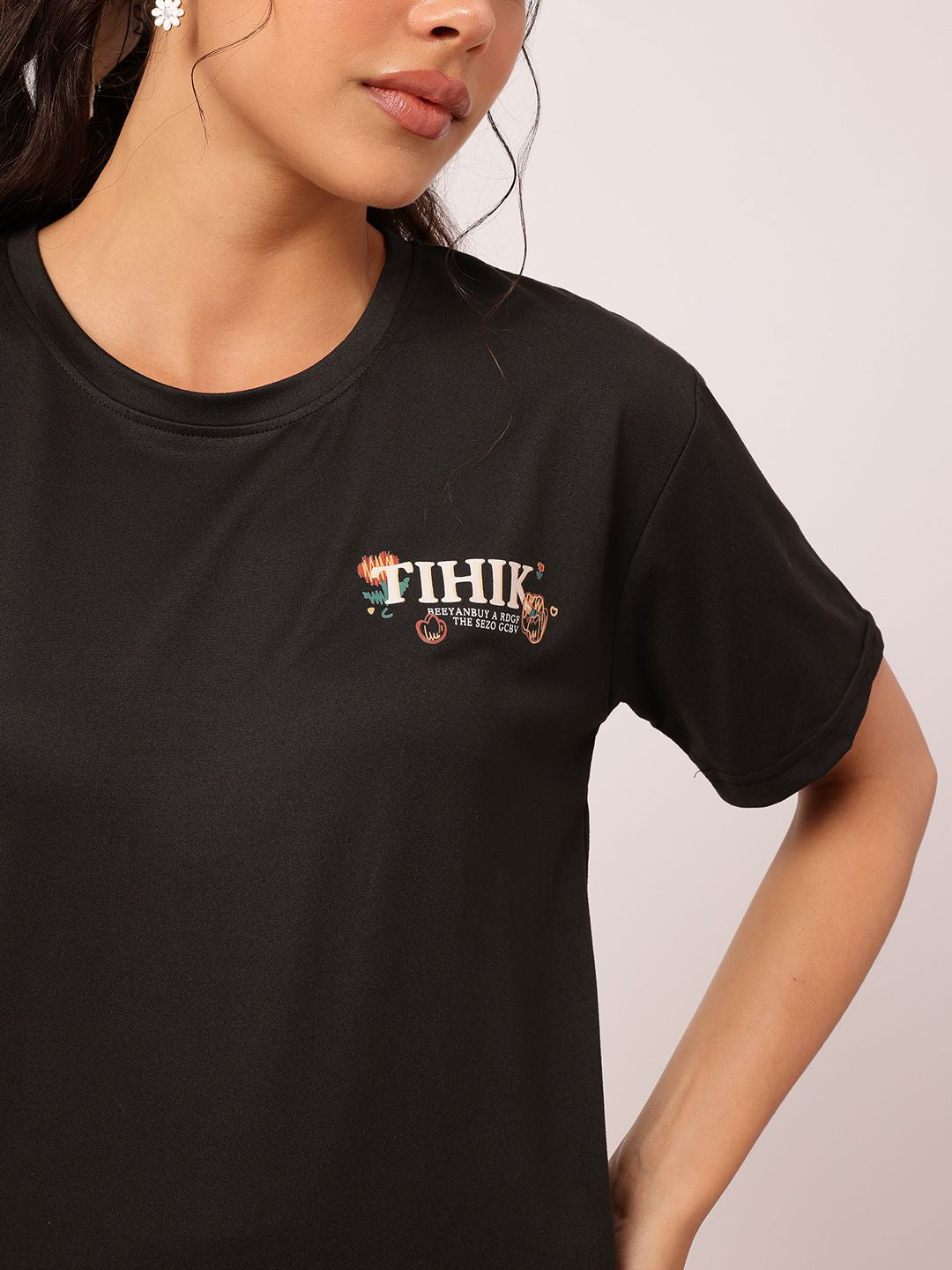 DressBerry Graphic Goals Drop-Shoulder T-shirt