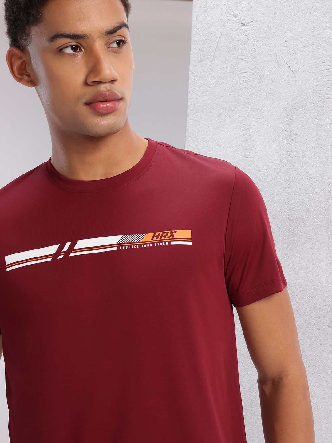 HRX by Hrithik Roshan Printed Rapid-Dry Training T-shirt