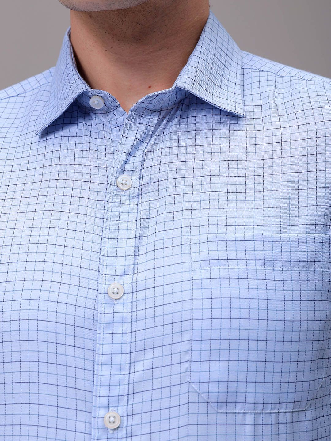 The Indian Garage Co. X Luxe Men Slim Fit Opaque Checked Formal Shirt