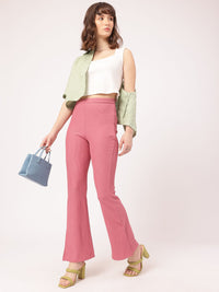 DressBerry Women Diva Down Self Striped Trousers