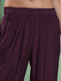 Vishudh Women Ethnic Motifs Embroidered Regular Thread Work Kurta with Trousers & With Dupatta