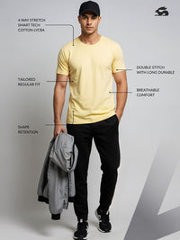 ADRO Short Sleeves Cotton Regular Fit T-shirt