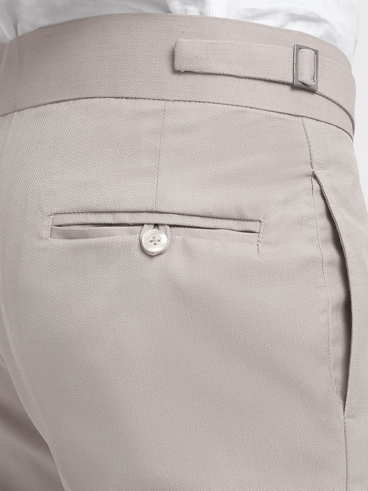 KLOTTHE Men Cotton Rich Slim Fit Formal Trousers
