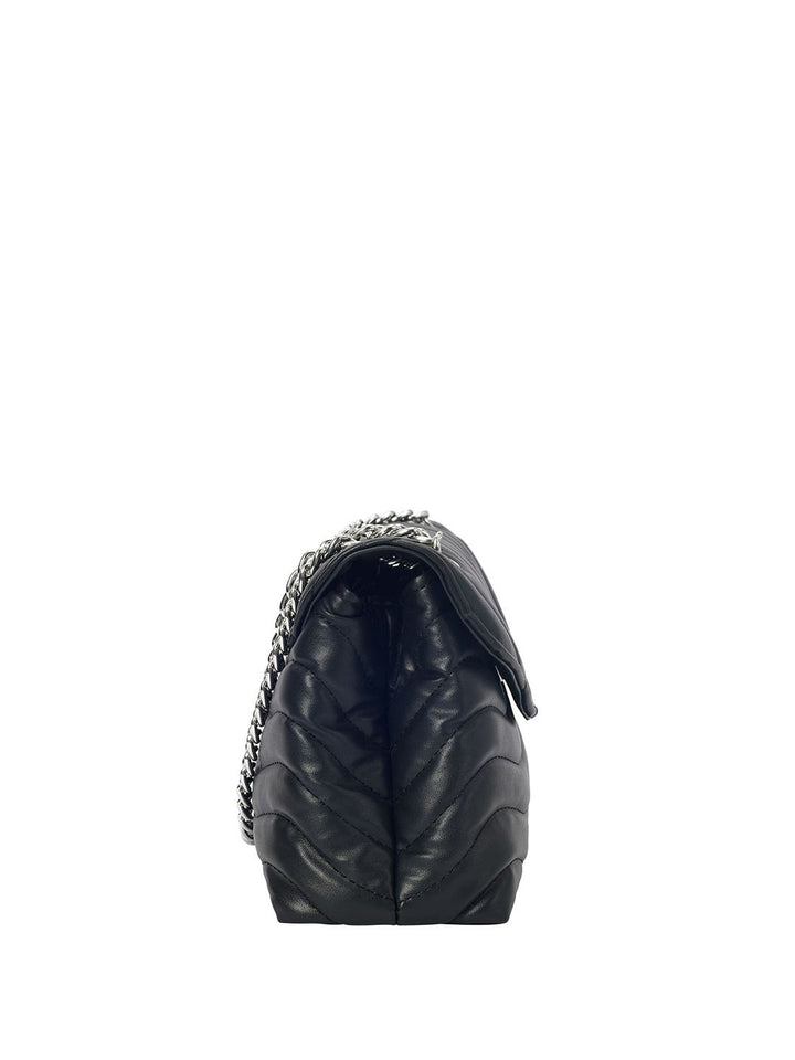 Lino Perros Quilted Structured Shoulder Bag