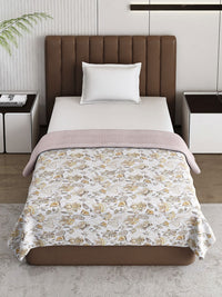 Monte Carlo Brown & White Printed Mild Winter 150 GSM Single Bed Dohar