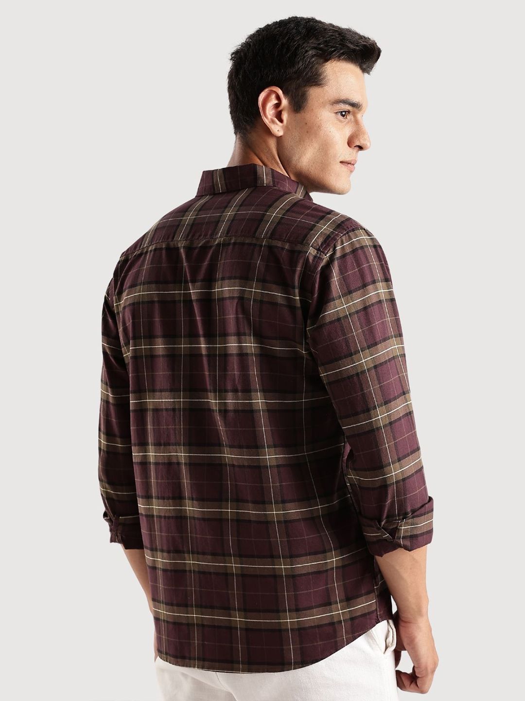 ADRO Standard Tartan Checks Baju Kasual Berpetak