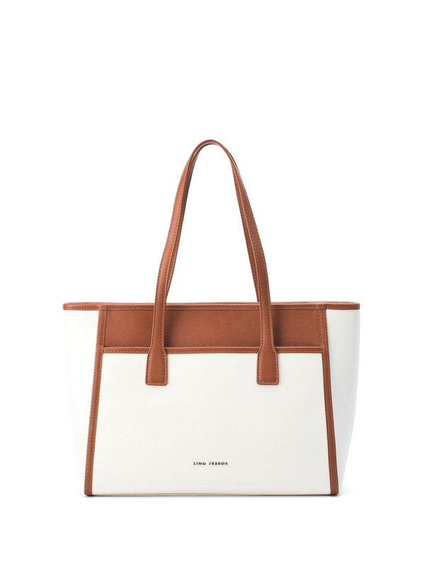 Lino Perros Oversized Structured Tote Bag with Quilted