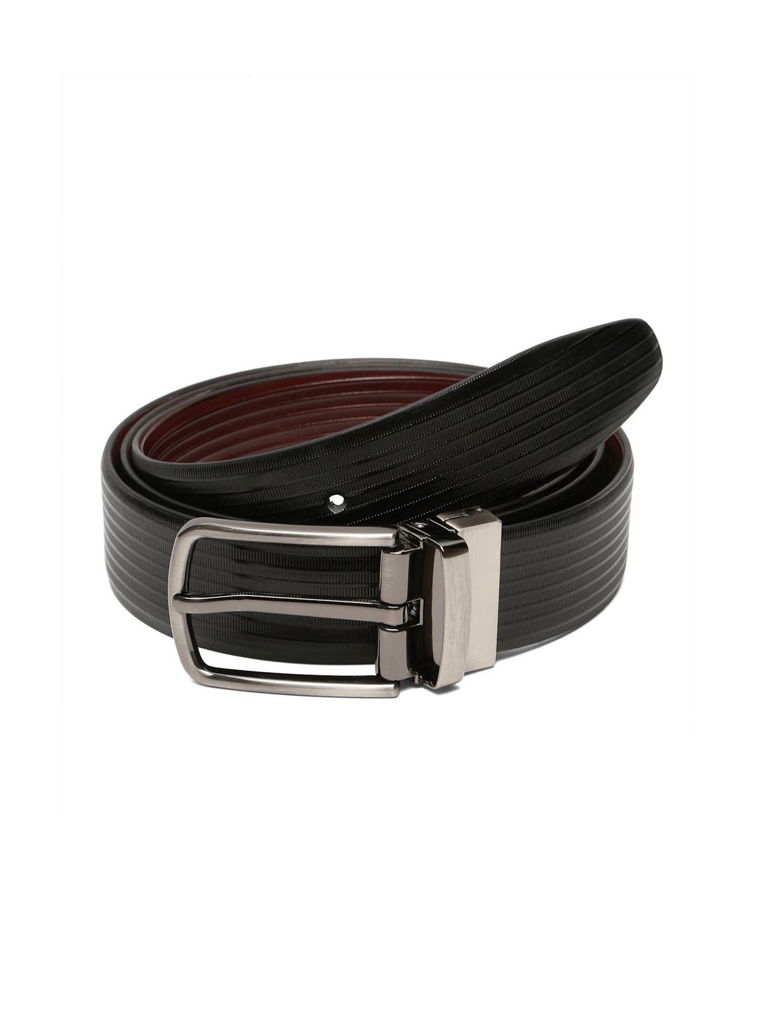 Teakwood Leathers Men Textured Leather Formal Belt