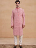 House of Chikankari Men Embellished Chikankari Kurta