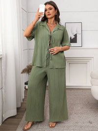 DressBerry Shirt Collar Neck Shirt With Palazzos Co-Ords