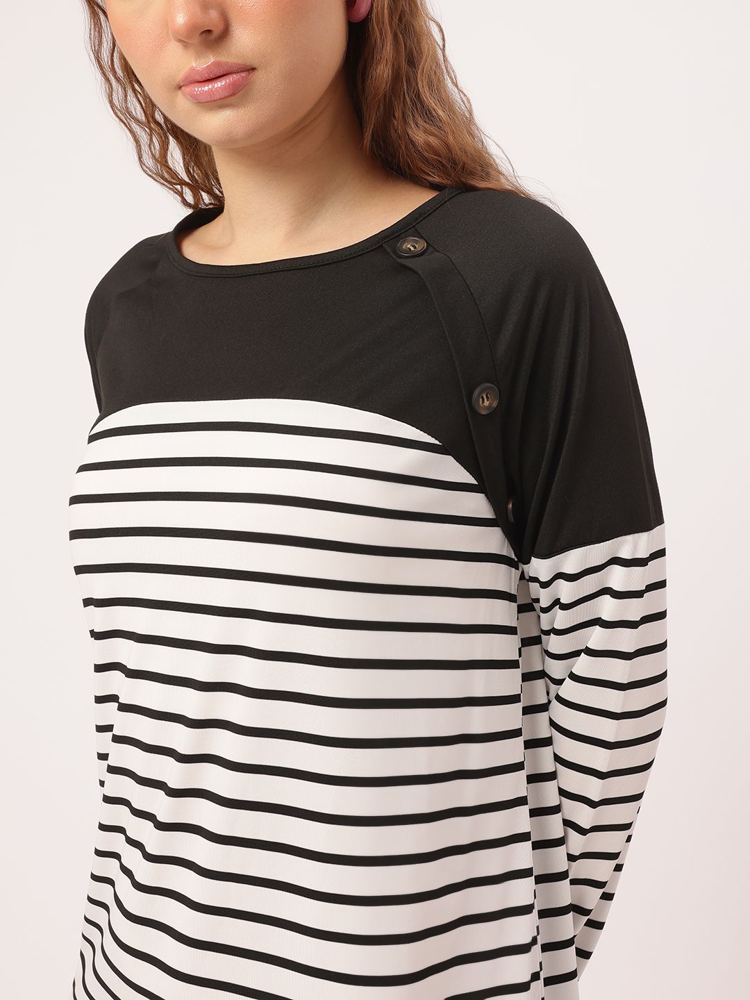 DressBerry Minimalist Kawai Striped Mini Sheath Dress