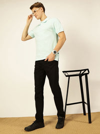 Thomas Scott Men Solid Polo Collar Cotton T-shirt