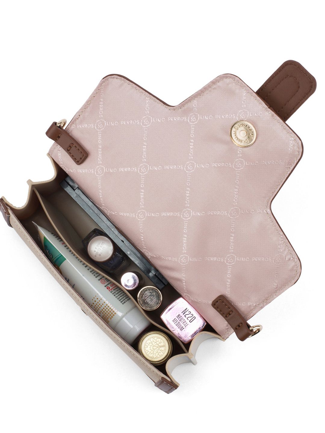 Lino Perros Voyage Colourblocked Structured Satchel With Detachable Sling Strap
