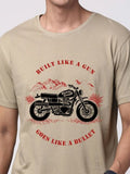 ADRO Men Graphic Printed Round Neck Cotton T-shirt