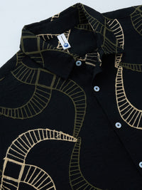 Thomas Scott Men Embroidered Regular Fit Casual Shirt