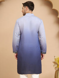Jompers Men Floral Embroidered Thread Work Floral Kurta