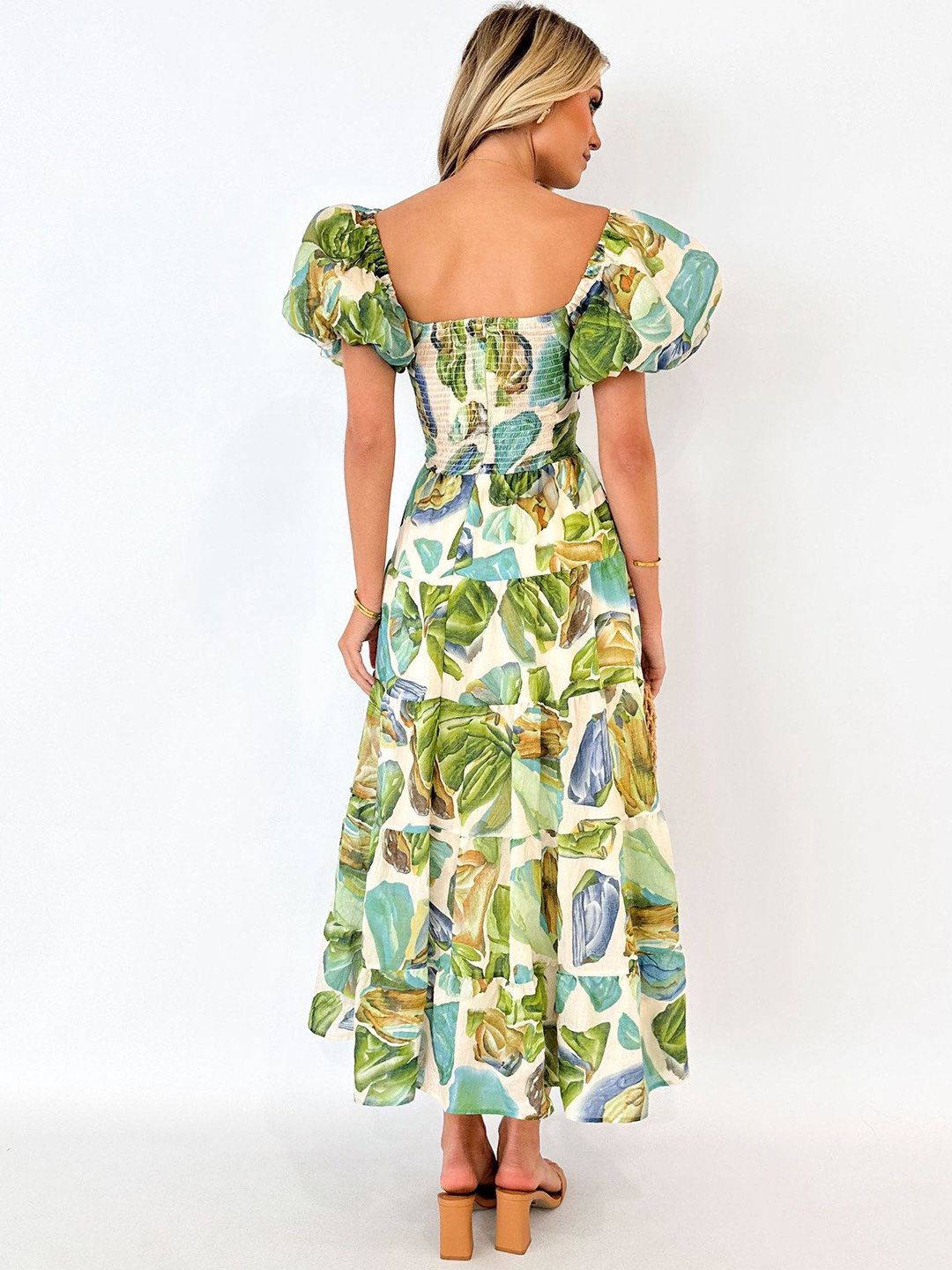 all about you Women Abstract Printed Maxi Dress