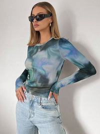 DressBerry Women Abstract Printed Fitted Top