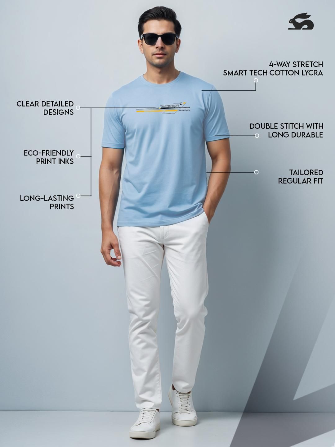 Tshirts Biru Lelaki ADRO