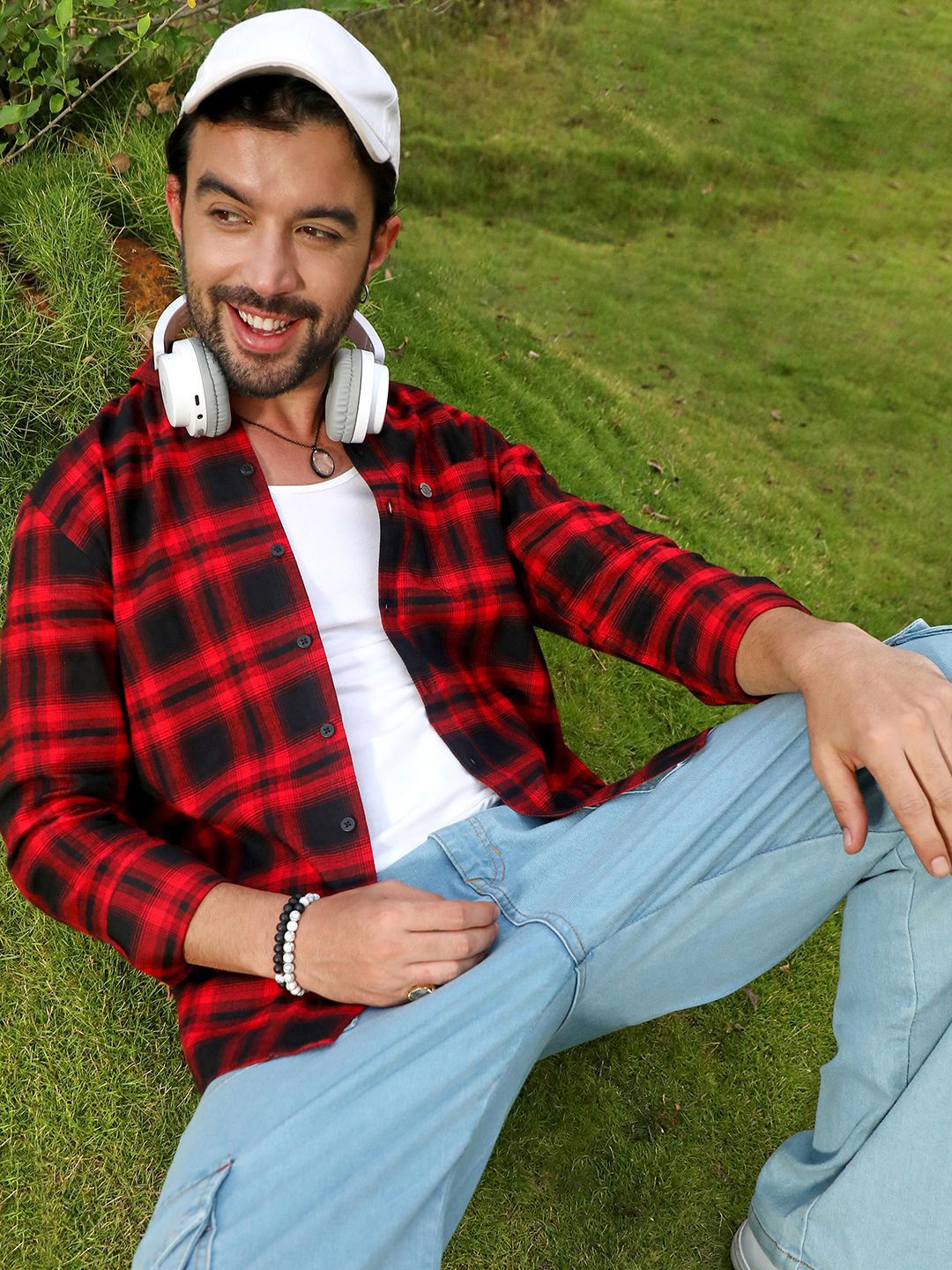Campus Sutra Men Comfort Checked Cotton Shirt