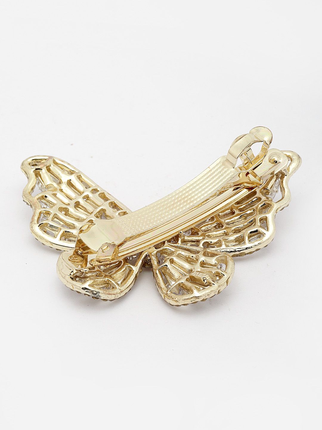PANASH Women Embellished Stone Studded Butterfly Shpaed Claw Clip