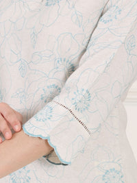 W Women Thread Work Kurta