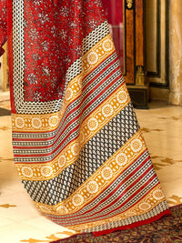 Saree mall Ethnic Motifs Art Silk Bhagalpuri Sarees