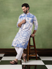 SOJANYA Men Ethnic Motifs Embroidered Thread Work Kurta