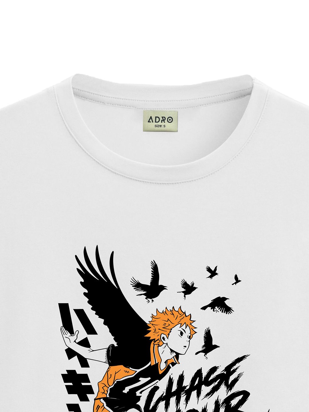 ADRO Men Typography Printed Applique T-shirt