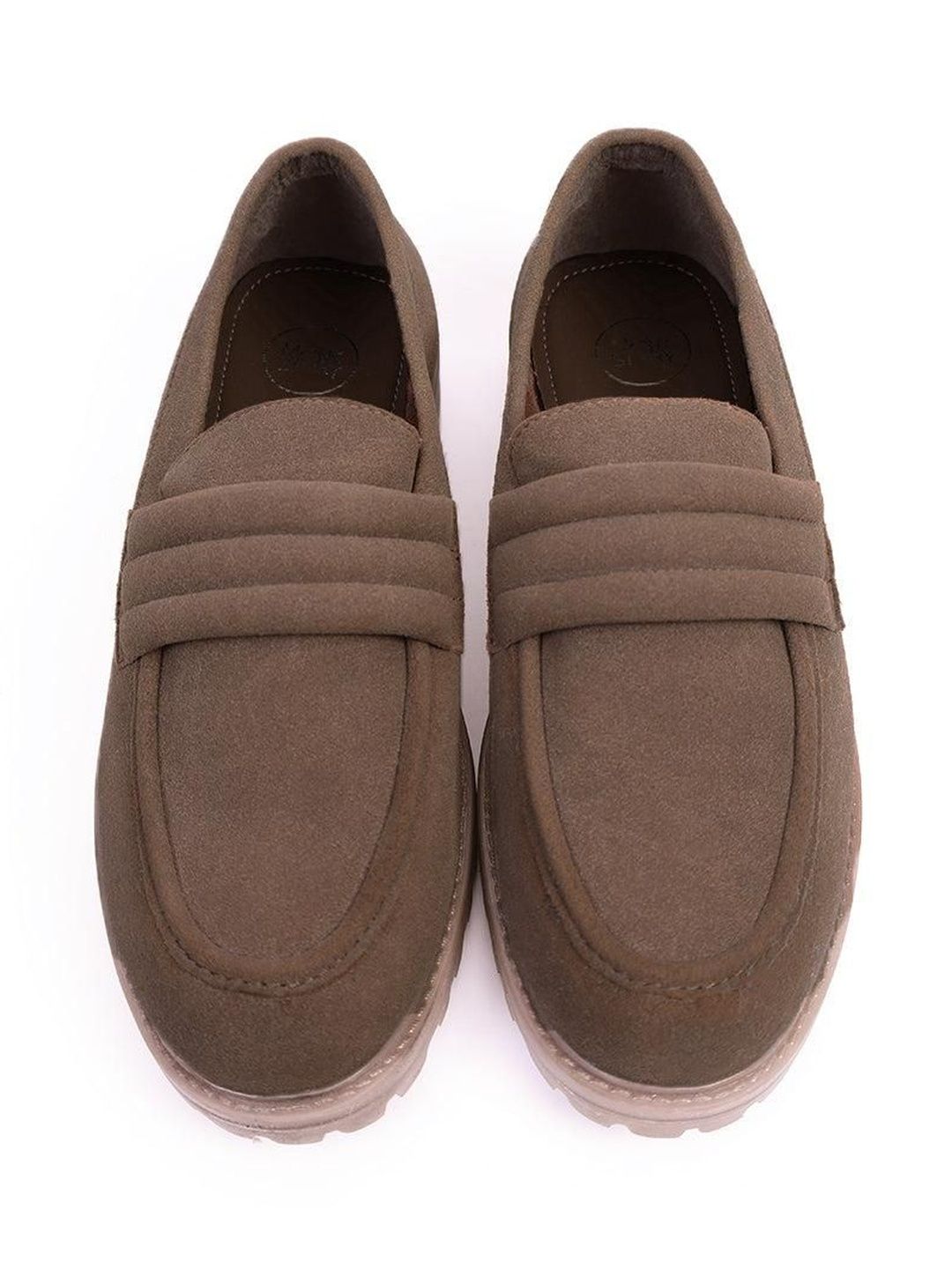 MONKSTORY Men Brown PU Strap Loafers
