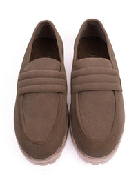 MONKSTORY Men Brown PU Strap Loafers
