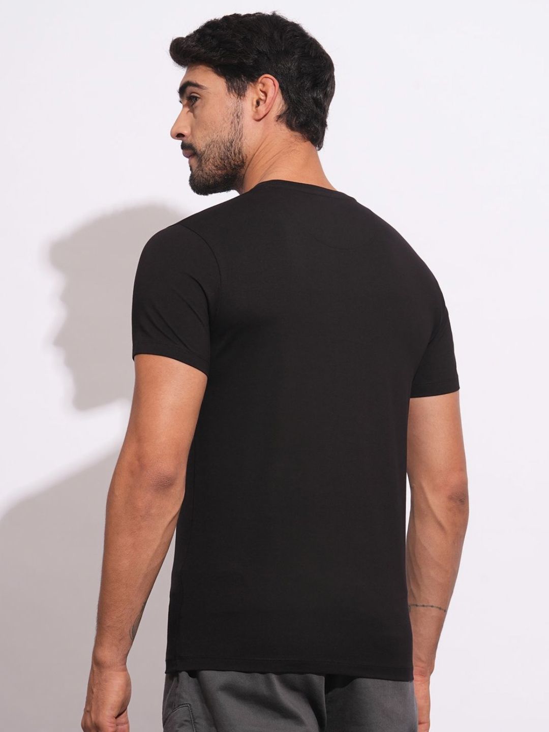 Being Human Men Typography Printed Round Neck Cotton Slim Fit T-shirt