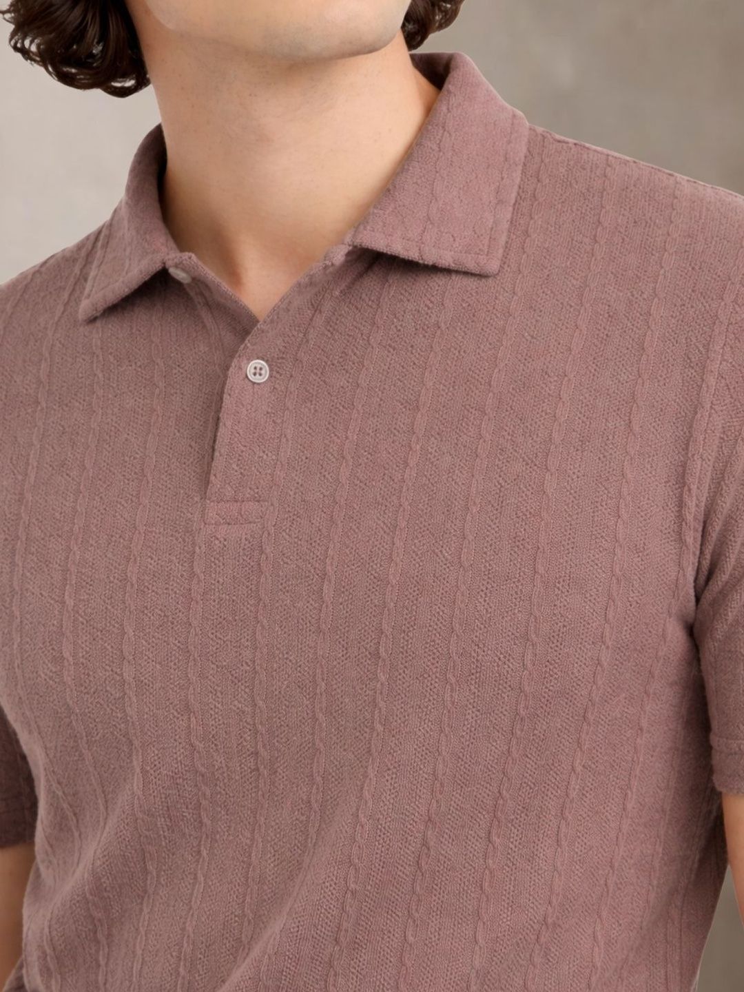 ADRO Men Polo Collar T-shirt