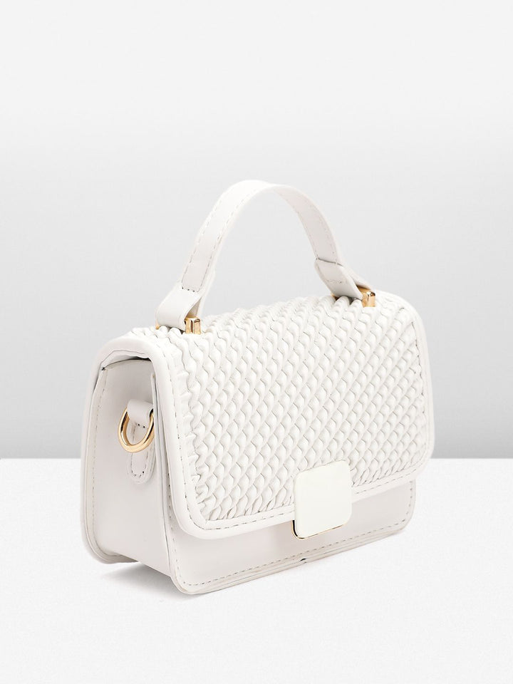 DressBerry Textured Structured Satchel