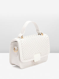 DressBerry Textured Structured Satchel