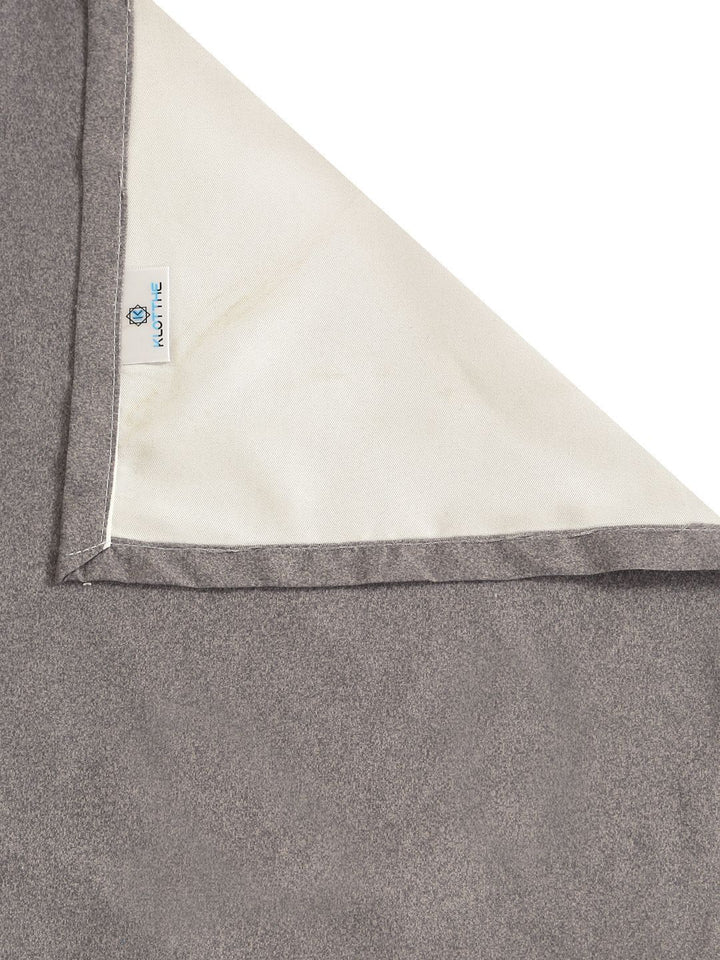 KLOTTHE Grey & White Printed 400 TC King Bedsheet With 2 Pillow Covers-98.4 x 88.5 Inch
