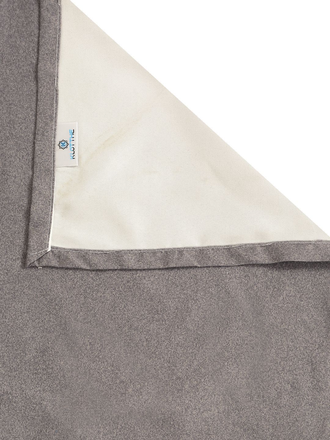 KLOTTHE Grey & White Printed 400 TC King Bedsheet With 2 Pillow Covers-98.4 x 88.5 Inch