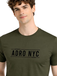ADRO Men Typography Printed T-shirt