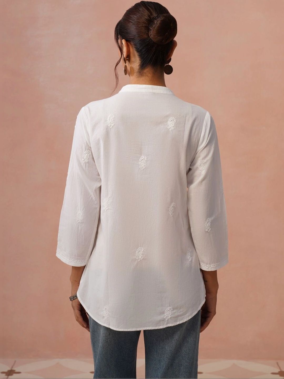 House of Chikankari Women Straight Casual Shirt