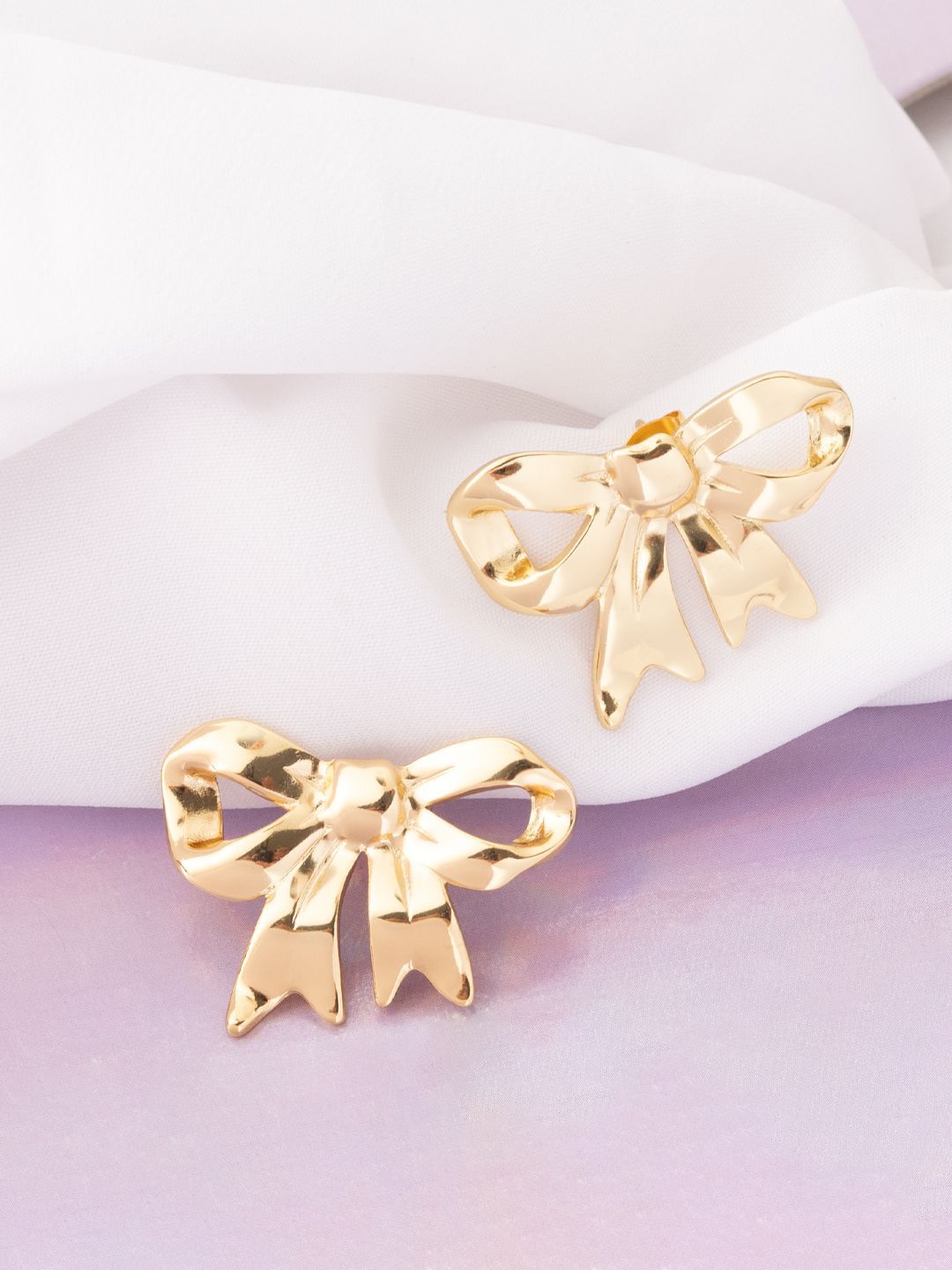 Stud Kontemporari VOGUE PANASH Keluli Tahan Karat 18K Saduran Emas