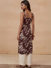 Rumah Wanita Chikankari Floral Printed Chikankari Floral Kurta