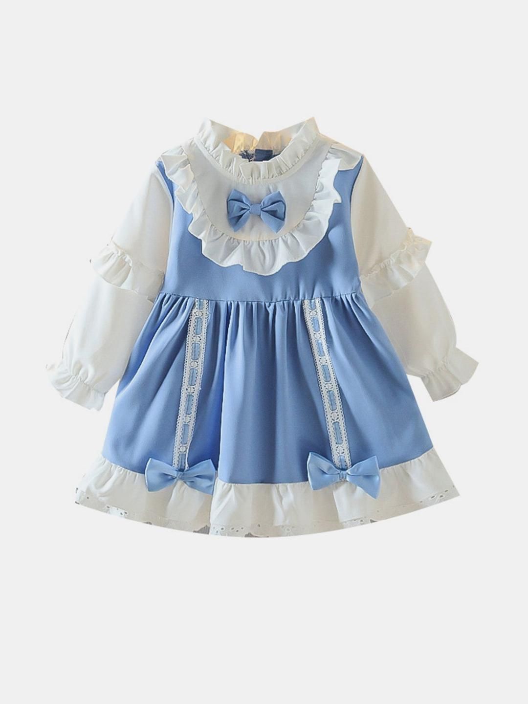 YK Bell Sleeve A-Line Dress