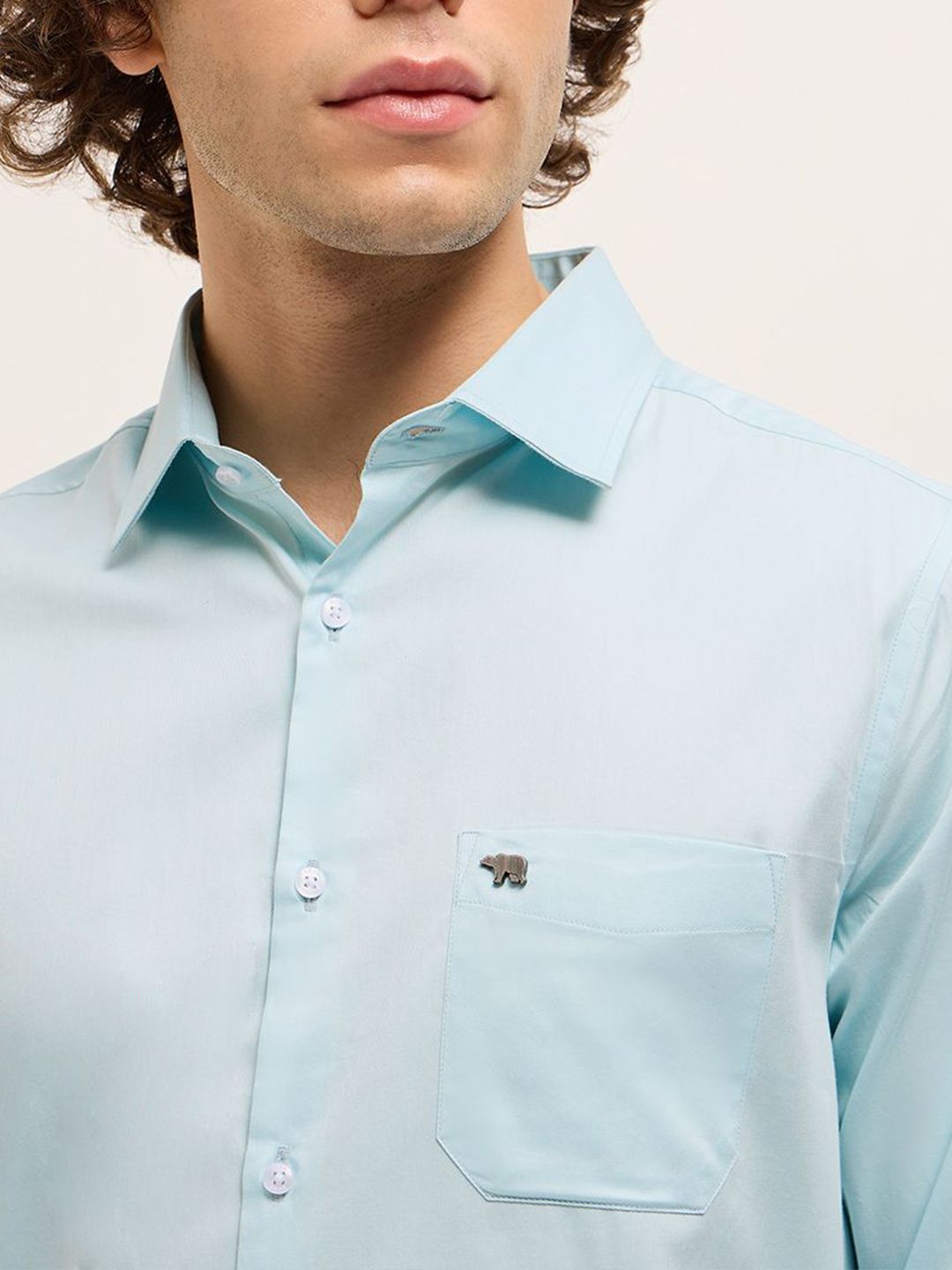 THE BEAR HOUSE Men Tailored Fit Opaque Formal Shirt