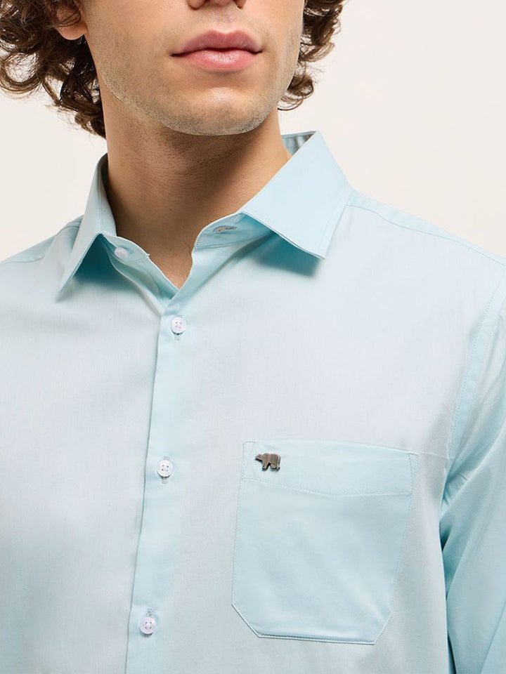 THE BEAR HOUSE Men Tailored Fit Opaque Formal Shirt