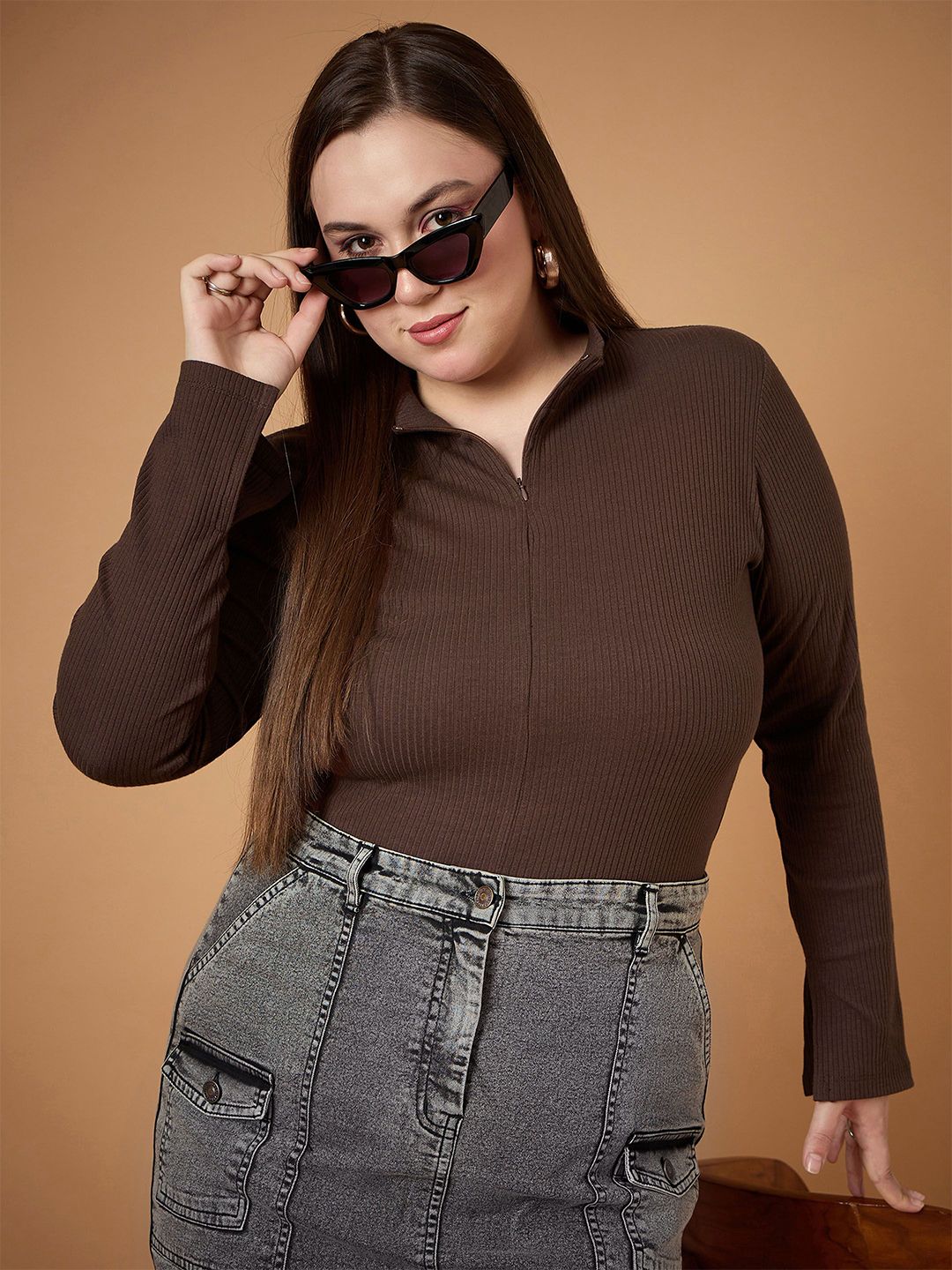 SASSAFRAS Curve Slit Sleeve Top